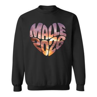 Malle 2026 Herz Form Mallorca Herzform Party Urlaub Fun Sweatshirt - Seseable