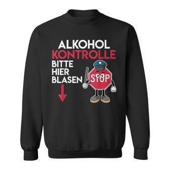 Malle Alkoholkontrolle Bitte Hier Blasen Mallorca Sweatshirt - Seseable