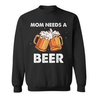 Mamá Necesita Una Cerveza Día De La Madre Bebida Divertida Camisa de entrenamiento - Regaloses