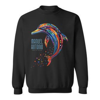 Manuel Antonio コスタリカ ティー ビーチ サーフ バケーション イルカ スウェットシャツ - Kawaiitshirt