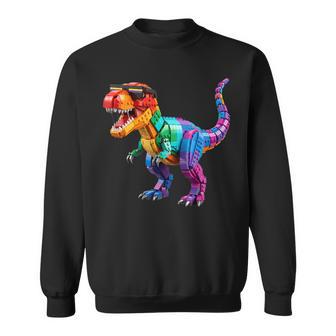 Master Builder Boys Kids Building Bricks Toys Dinosaur T-Rex Sweatshirt | Seseable UK