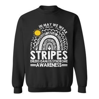 In May We Wear Stripes Ehlers-Danlos Syndrome Awareness Sweatshirt - Thegiftio UK