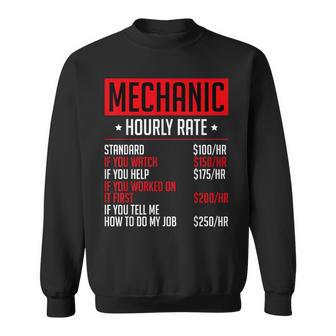 Mechanics Auto Mechanics メカニック 時給 カーメカニック スウェットシャツ - Kawaiitshirt