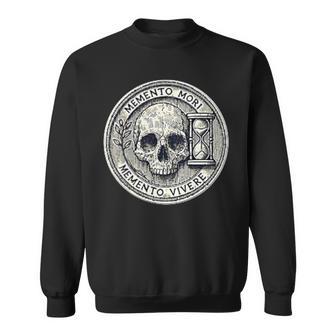 Memento Mori Memento Vivere One Life Two Truths Back Sweatshirt - Thegiftio UK