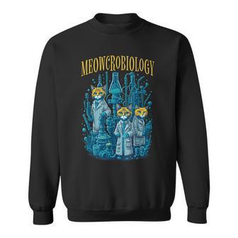 Meowcrobiology 猫 ニャー微生物学 科学 細菌学 スウェットシャツ - Kawaiitshirt