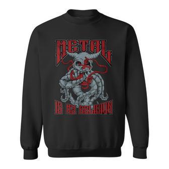Metal Is My Religion Iintage Heavy Metal Camisa de entrenamiento - Regaloses