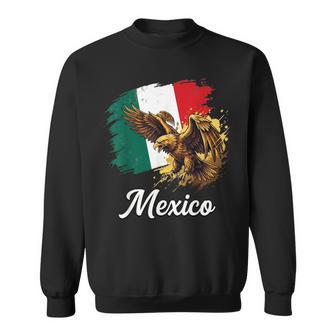 Mexican Flag Eagle National Symbol Sweatshirt - Thegiftio UK