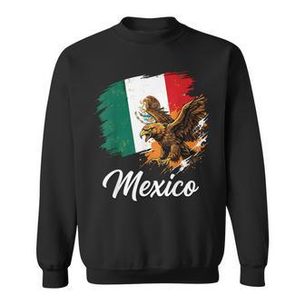 Mexico Golden Eagle National Flag Sweatshirt - Thegiftio UK