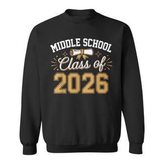 Middle School Class Of 2026 Graduate Kids School Graduation Sweatshirt - Thegiftio UK
