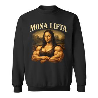 Mona Lifta マッスル モナリザ ジム ユーモア スウェットシャツ - Kawaiitshirt