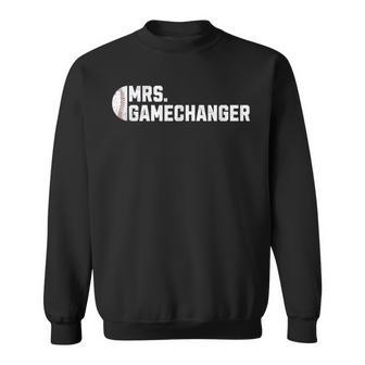 Mrs Gamechanger Baseball Scorekeeper Love Sweatshirt - Monsterry