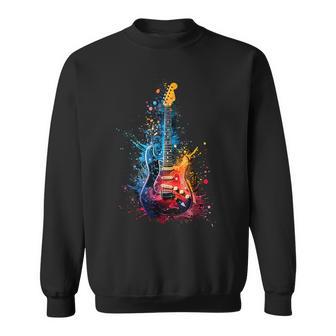 Musicien De Guitare Électrique Coloré Sweater e - Cadeauxyz
