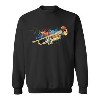 Musicien Trompette Coloré Cool Sweater e - Cadeauxyz