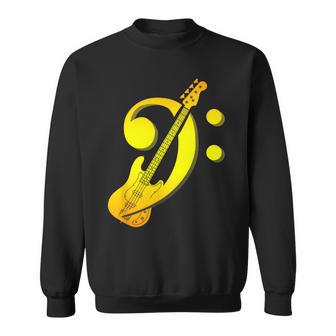 Musique Musicien Clé De Fa Bassiste Guitare Basse Sweater e - Cadeauxyz