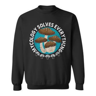 Mycologie Résout Toutêtements Esthétique Champignon Sweater e - Cadeauxyz