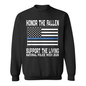 National Police Week 2026 Honor The Fallen Support Living Sweatshirt - Thegiftio UK