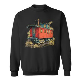 Nice Caboose Graphic For Railroad Lovers Sweatshirt - Thegiftio UK