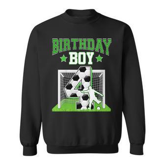 Niños Balón De Fútbol Para 4º Cumpleaños Para Niño De 4 Años Fiesta De Jugador De Bailarín Camisa de entrenamiento - Regaloses