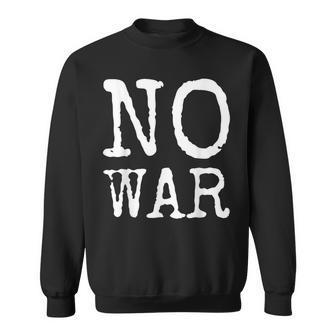 No War 平和 平和の鳩 アゲンストウォー 愛 No War スウェットシャツ - Kawaiitshirt