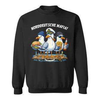 Norddeutsche Mafia Möwen Burger Bier Norddeutschland Sweatshirt - Geschenkecke