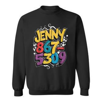 Nostalgic Jenny Phone Number 867-5309 Retro Music 80S Sweatshirt - Monsterry