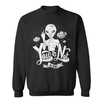 You Are Not Alone Humoristique Alien Sweater e - Cadeauxyz