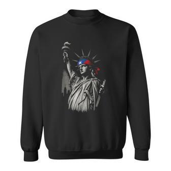 Nuyorican Liberty Puerto Rican Flag Bandana Sweatshirt - Thegiftio UK