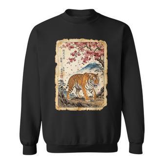Œuvre D'artintage En Fleurs De Cerisier Japonais Sweater e - Cadeauxyz