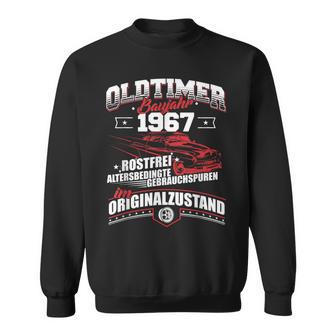 Oldtimer Baujahr 1967 Jahrgang Geburtsjahr Geburtstag Sweatshirt - Seseable