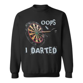 Oops I Darted Jeu De Fléchettes Amusant Avec Mot Gag Sweater e - Cadeauxyz