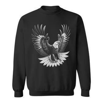 Orgullosa Águila Con Alas Extendidas En Estilo De Dibujo Camisa de entrenamiento - Regaloses
