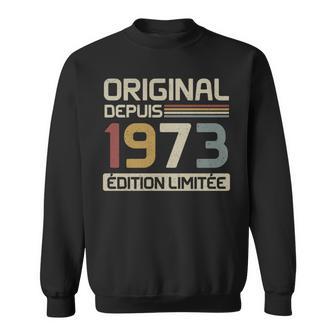 Original 1973 Cadeau Anniversaire 52 Ans Anniv 52 Ans Manche Longue Sweater e - Cadeauxyz