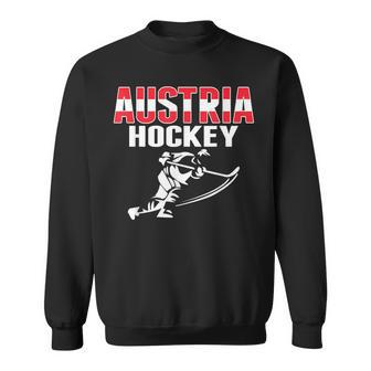Österreich Eishockey Fans Trikotupport Österreich Hockey Team Sweatshirt - Seseable
