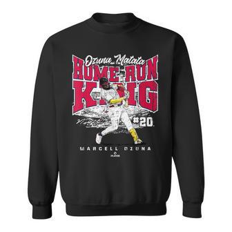 Ozuna Matata Home Run King Marcell Ozuna Atlanta Mlbpa スウェットシャツ - Kawaiitshirt