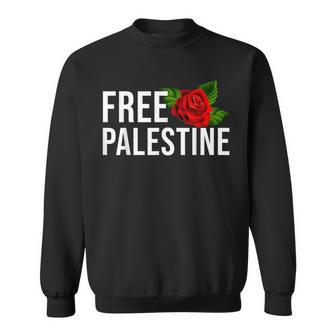 Palestine Free Palestine Free Gaza Palestine Flag Arabic スウェットシャツ - Kawaiitshirt