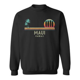 Palme Dellapiaggia Dell'hawai Maui Dell'annata Tropicale Felpa - Novitaregali