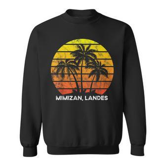 Palmera De Coco Retrointage Al Atardecer Mimizan Landas Camisa de entrenamiento - Regaloses