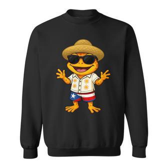Hispanic Heritage Cool Coqui Frog Puerto Rico Flag Boys Kids Sweatshirt - Thegiftio UK