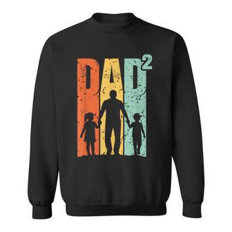 Papá De Dos Cuadrados Retrointage Padre Camisa de entrenamiento - Regaloses