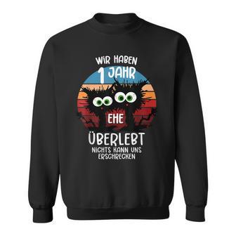 Papierne Hochzeit Ehemann Papierhochzeit 1 Hochzeitstag Sweatshirt - Seseable