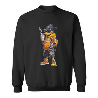 Pato Café Animal De Dibujos Animados Para Niños Camisa de entrenamiento - Regaloses