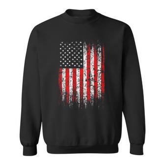 Patriotic 4Th Of July Pocket Usa American Flag On Back Of Sweatshirt - Monsterry