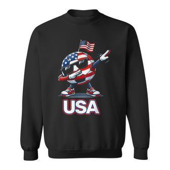 Patriotic American Soccer Ball 4Th Of July Sweatshirt - Thegiftio UK