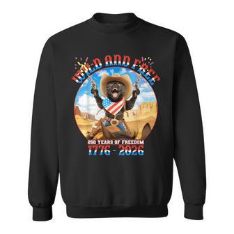 Patriotic Black Cat 250 Years Of Freedom 1776 2026 Sweatshirt - Thegiftio UK