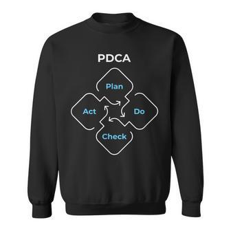 Pdca計画チェック法 スウェットシャツ - Kawaiitshirt