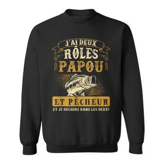 Pêche Papou Humour Deux Rôles Papou Et Pêcheur Cadeau Sweater e - Cadeauxyz