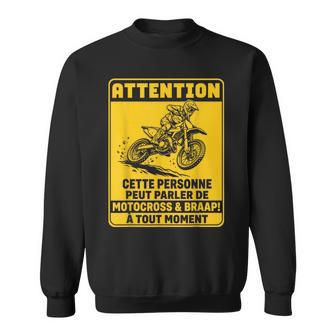 Personne Peut Parler De Motocross Moto Cross Motard Humour Sweater e - Cadeauxyz