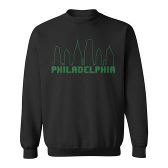 Philadelphia Skyline Downtown Cityscape Brotherly Love Cute Sweatshirt - Thegiftio UK