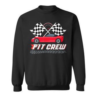 Pit Crew Race Car Birthday Party Racing Matching Family Sweatshirt - Thegiftio UK