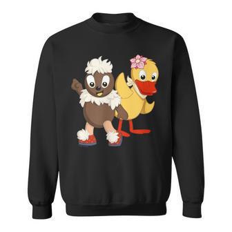 Pittiplatsch Undchnatterinchen Beste Freunde Sweatshirt - Seseable